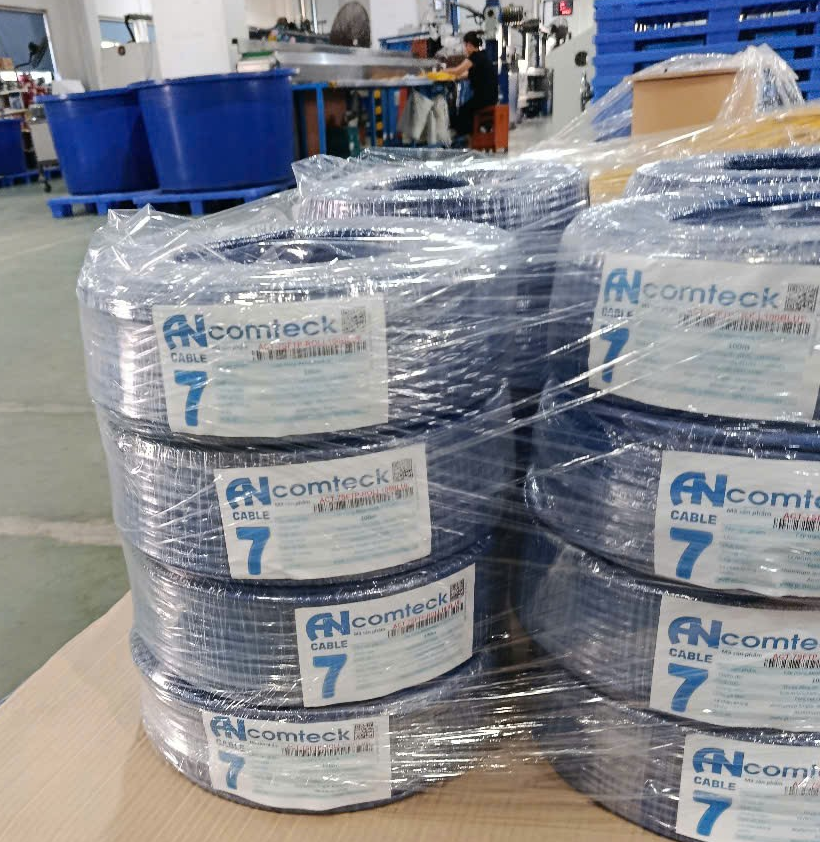 100M Cáp mạng CAT7 S/FTP ANCOMTECK-ACT-7SFTP-ROLL100BLUE